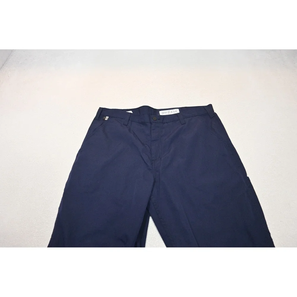 Carhartt FR Carpenter Work Pants Mens 40x30 Navy Blue Flame Resistant CAT 2